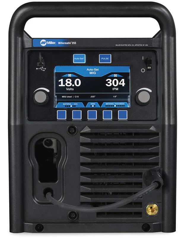 Miller Millermatic 255 MIG/Pulsed MIG Welder w/ EZ - Latch Cart 951766 - Atlas Welding Supply