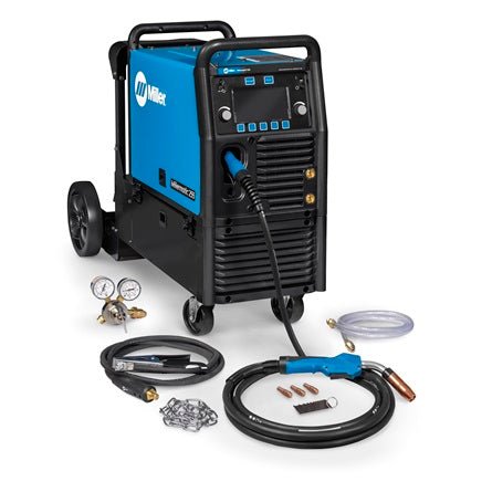 Miller Millermatic 255 MIG/Pulsed MIG Welder w/ EZ - Latch Cart 951766 - Atlas Welding Supply