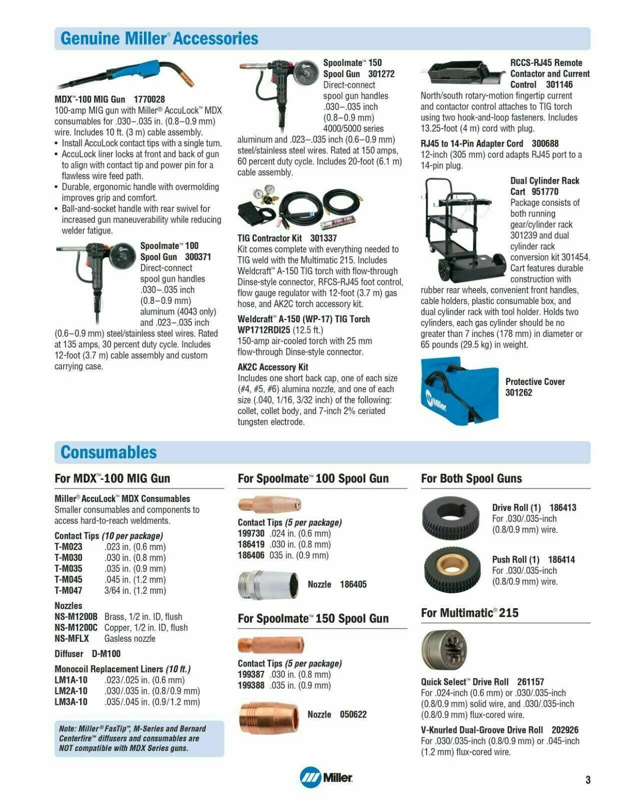 Miller Multimatic 215 Auto - Set Multiprocess Welder 907693 With Cart - Atlas Welding Supply