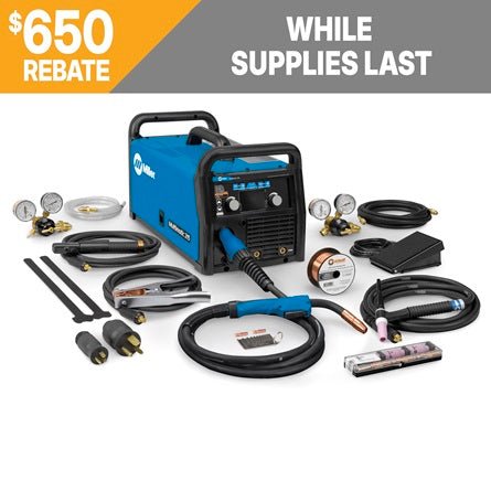 Miller Multimatic 215 Auto - Set Multiprocess Welder With Tig Kit 951674 - Atlas Welding Supply