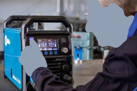 Miller Multimatic 215 PRO Multiprocess Welder With Cylinder Cart 951000074 - Atlas Welding Supply