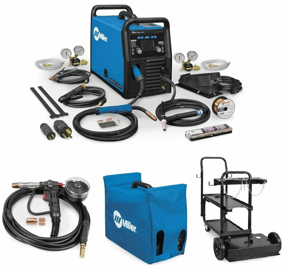 Miller Multimatic 220 AC/DC - MIG Stick and AC/DC TIG Welder 907757 Package - Miller907757