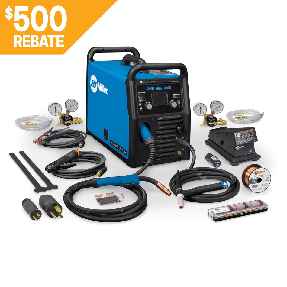 Miller Multimatic 220 AC/DC w/ Wireless Foot Pedal 907757002 - Atlas Welding Supply