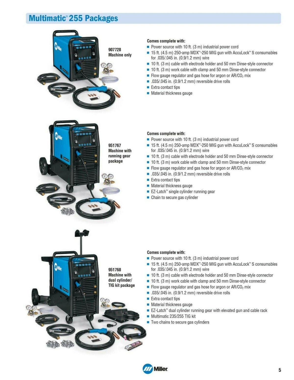 Miller Multimatic 255 Pulsed Multiprocess Welder (208 - 575V) 907728 - Atlas Welding Supply