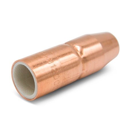 Miller NS - M1200C Flush Nozzle Copper Thread - On 1/2" Orifice MDX - 100 Mig Guns - Atlas Welding Supply