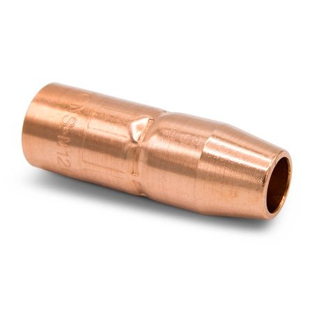 Miller NS - M1200C Flush Nozzle Copper Thread - On 1/2" Orifice MDX - 100 Mig Guns - Atlas Welding Supply