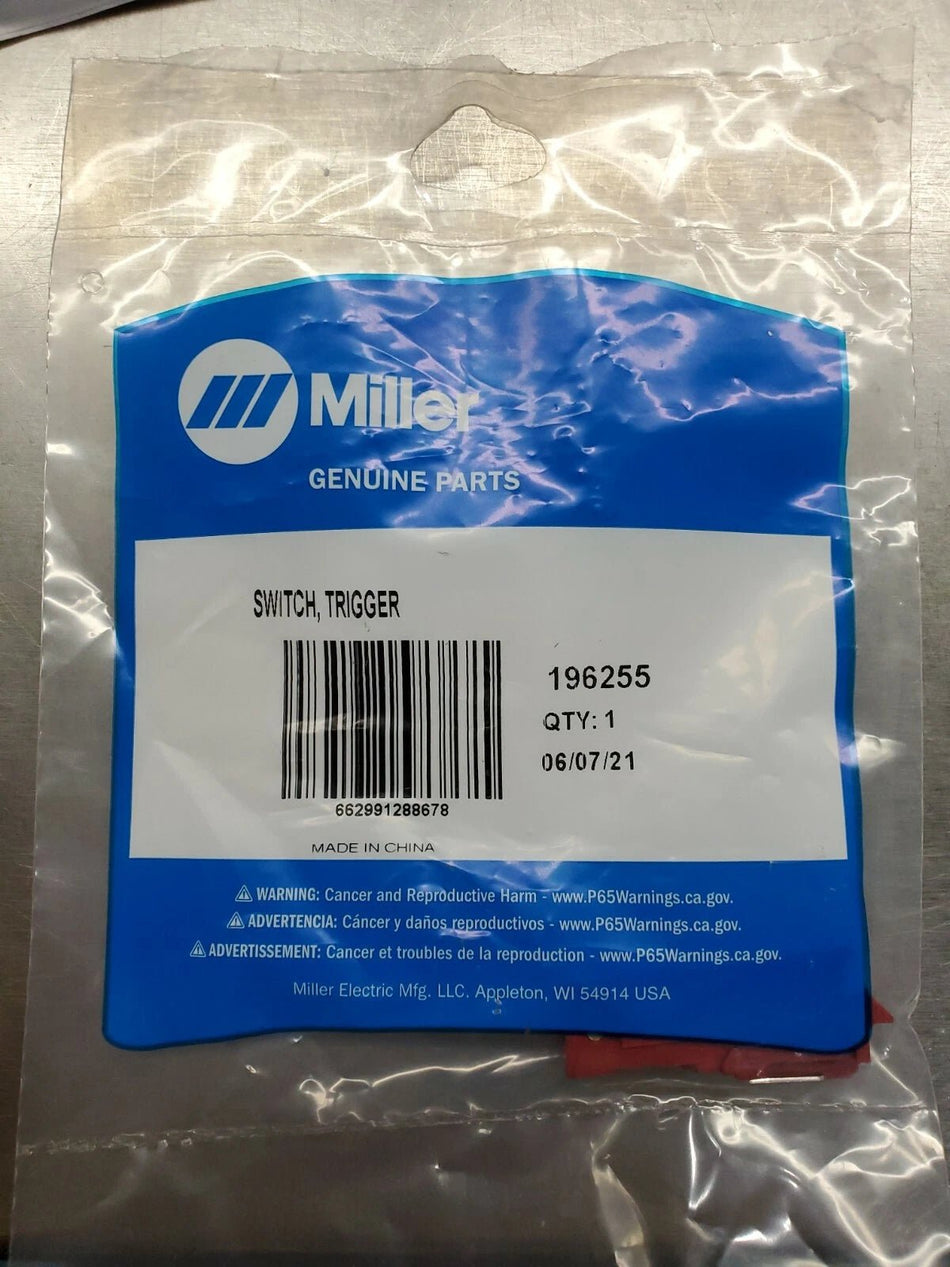 Miller Replacement Mig Gun Switch / Trigger 196255 - Atlas Welding Supply