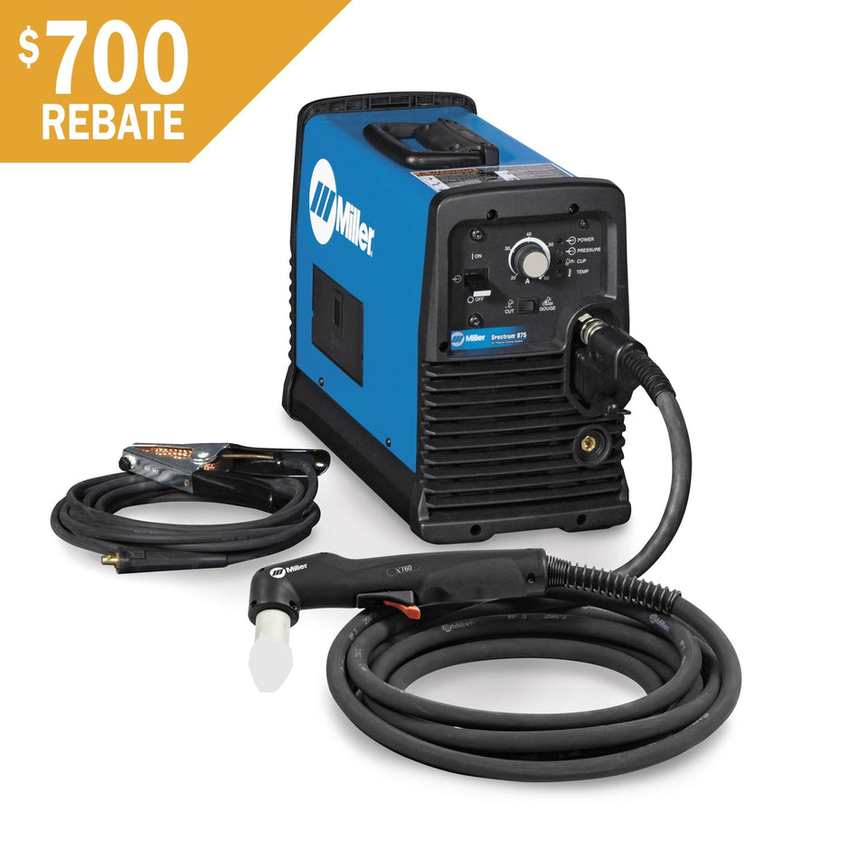 Miller Spectrum 875 Plasma Cutter with XT60 Torch with 20 - ft. Cable 907583 - Atlas Welding Supply