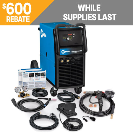 Miller Syncrowave 210 Welder AUTO - LINE 120 - 240 TIG/MIG PKG 951684 - Atlas Welding Supply