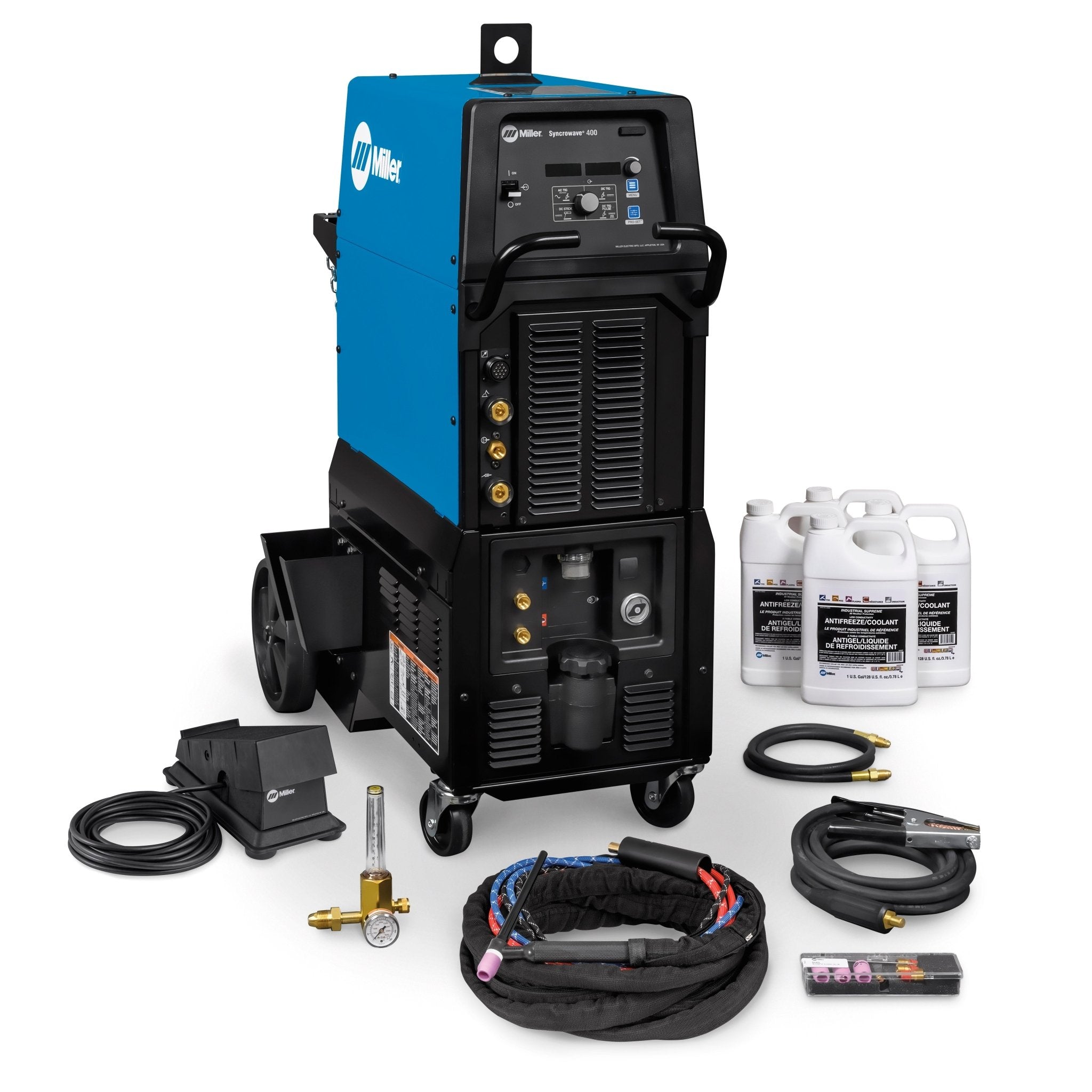 Miller Syncrowave 400 Tig Runner Complete Package w/ Wired Foot Pedal 951000004 - Atlas Welding Supply