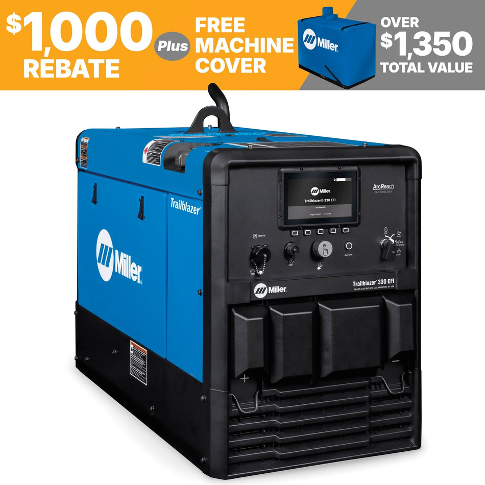 Miller Trailblazer 330 Welder / Generator (Kohler) EFI 907832 - Atlas Welding Supply