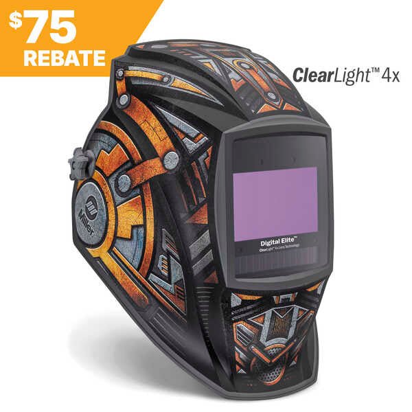 Miller Welding Helmet Digital Elite, Gear Box ClearLight 4x 296771 - Atlas Welding Supply