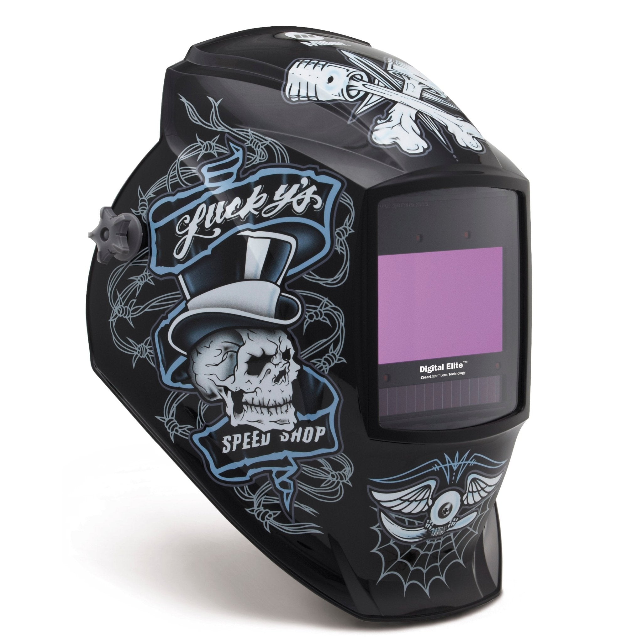 Miller Welding Helmet Digital Elite Lucky's Speed Shop Auto Darkening 289756 - Atlas Welding Supply