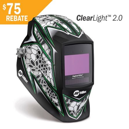 Miller Welding Helmet Digital Elite Raptor Clear Light 2.0 289768 - Atlas Welding Supply