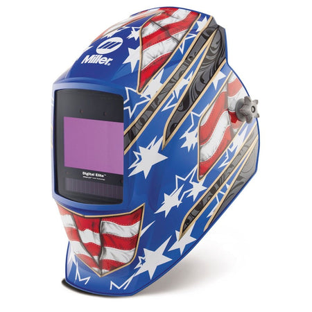 Miller Welding Helmet Digital Elite, Stars & Stripes III 289759 - Atlas Welding Supply