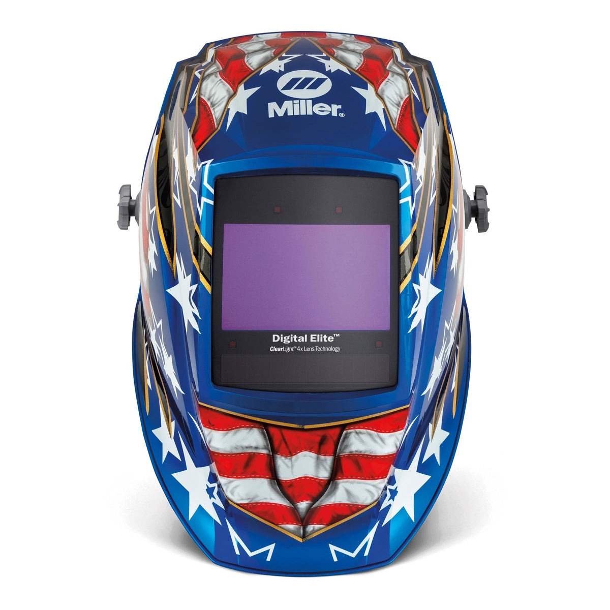 Miller Welding Helmet Digital Elite, Stars & Stripes III ClearLight 4X 296770 - Atlas Welding Supply