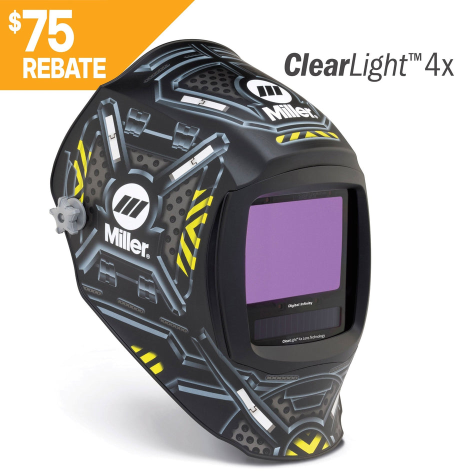 Miller Welding Helmet Digital Infinity Black Ops ClearLight 4X 296779 - Atlas Welding Supply
