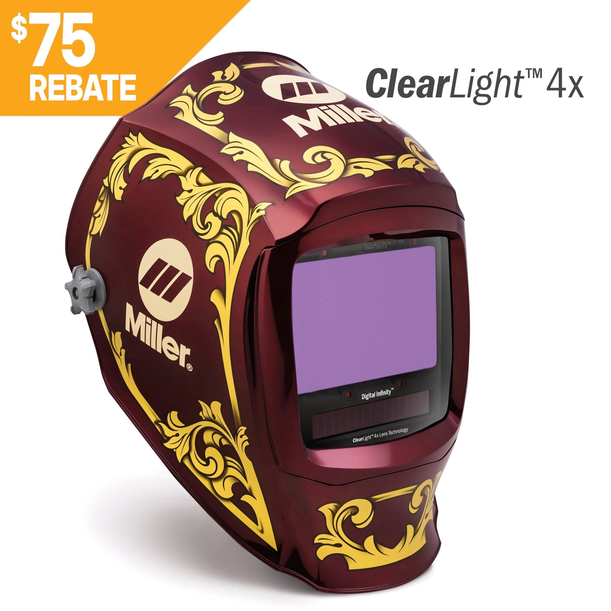 Miller Welding Helmet Digital Infinity, Imperial ClearLight 4x 296784 - Atlas Welding Supply