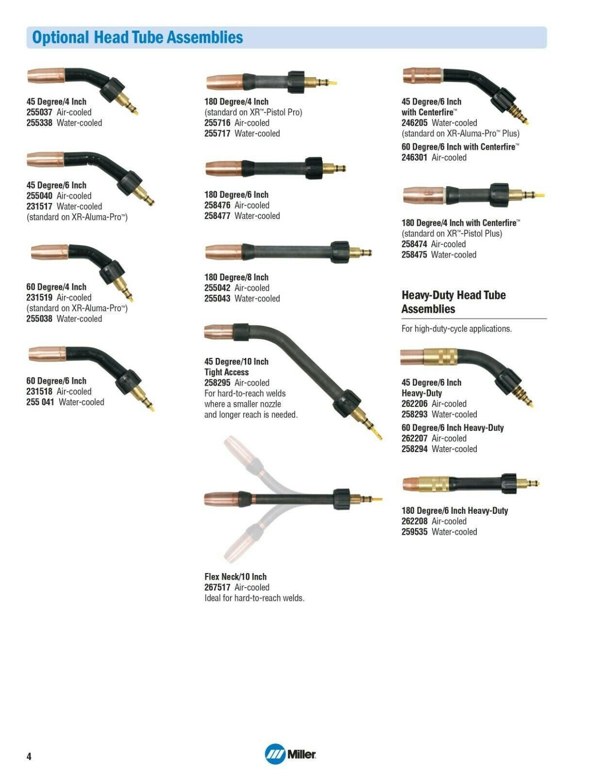 Miller XR Pistol Pro Spoolgun 35 Ft Push Pull Water Cooled 300788 - Atlas Welding Supply