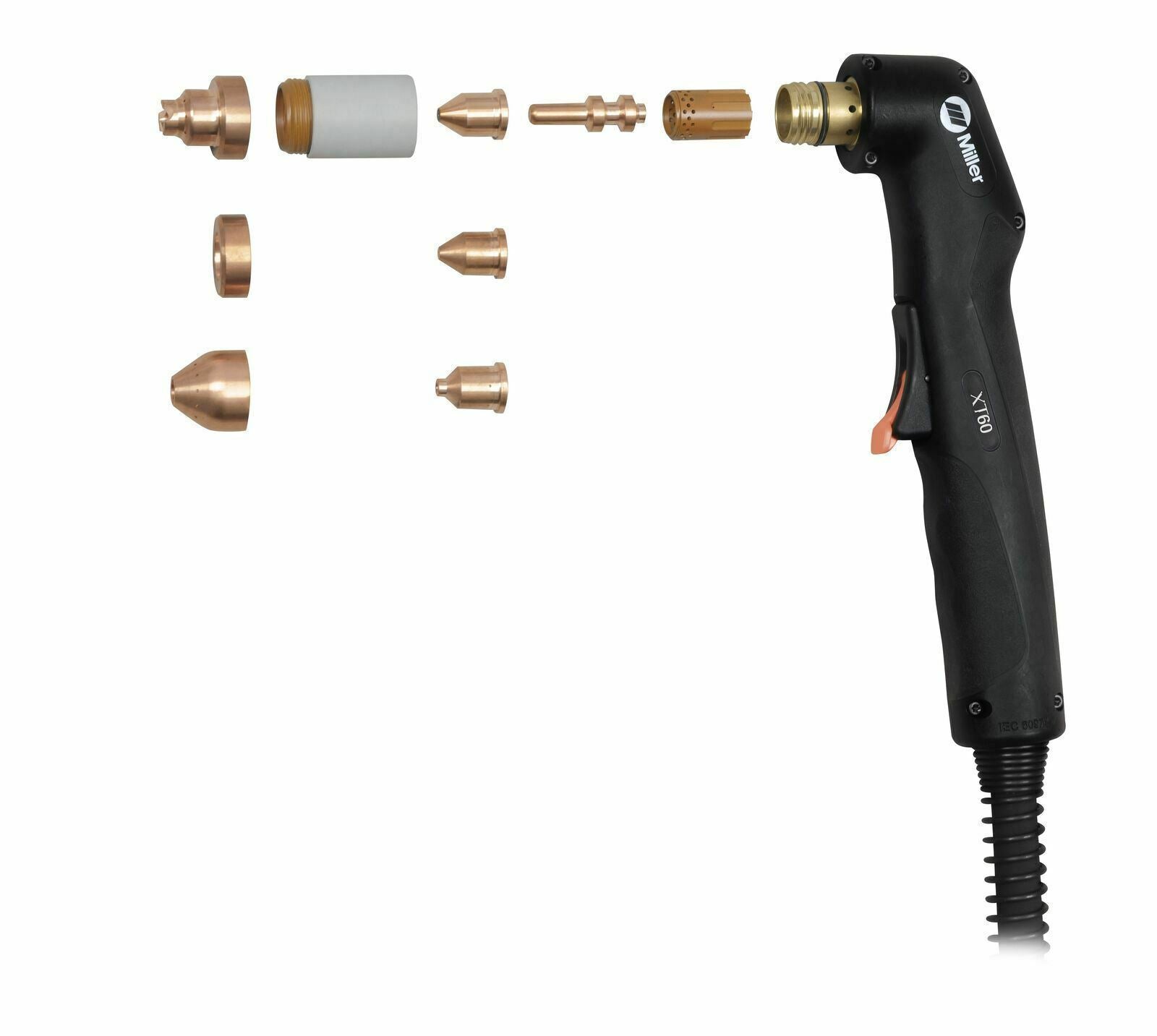 Miller XT60 Plasma Hand Torch with 50ft Leads 249954 - Atlas Welding Supply