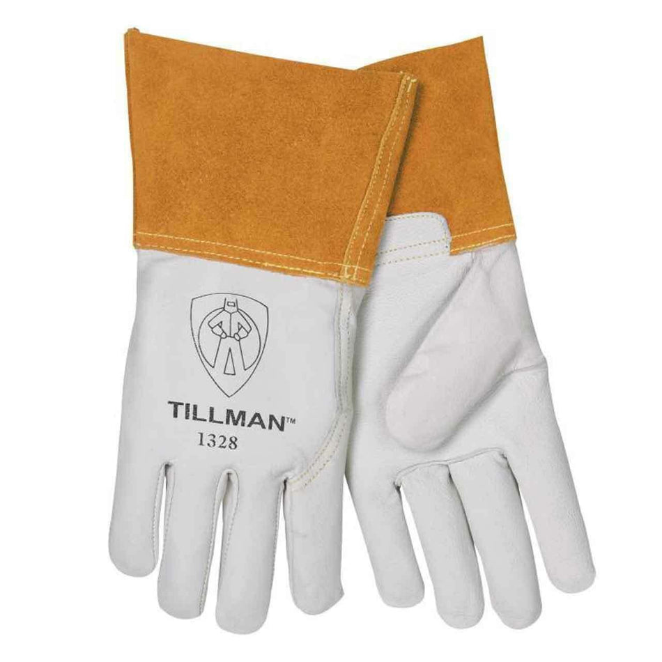 Tillman 1328XL TIG Welding Gloves Top Grain Goatskin 4" Cuff XL - Atlas Welding Supply