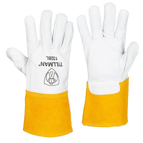Tillman 1328XL TIG Welding Gloves Top Grain Goatskin 4" Cuff XL - Atlas Welding Supply