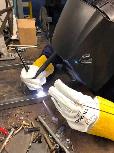 Tillman 1328XL TIG Welding Gloves Top Grain Goatskin 4" Cuff XL - Atlas Welding Supply