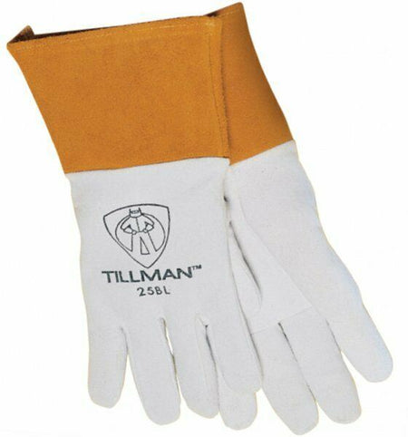 Tillman 25BL Deerskin Split Leather 4" Cuff TIG Welding Gloves - Atlas Welding Supply