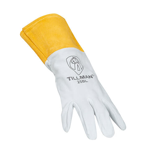 Tillman 25BL Deerskin Split Leather 4" Cuff TIG Welding Gloves - Atlas Welding Supply