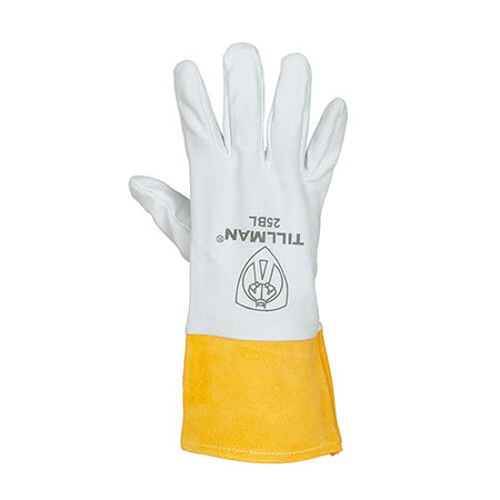 Tillman 25BL Deerskin Split Leather 4" Cuff TIG Welding Gloves - Atlas Welding Supply