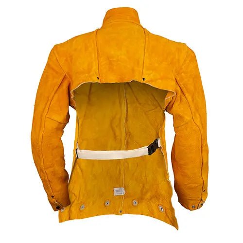 Tillman 3221 - 20 L Split Cowhide Welding Cape Sleeve & Bib - Large - Atlas Welding Supply