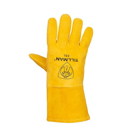 Tillman 35XL Deerskin Welding Gloves XL Foam Lined Back - Atlas Welding Supply