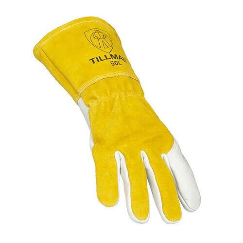 Tillman 50L Premium Top Grain and Split Cowhide Mig Welding Gloves Large - Atlas Welding Supply