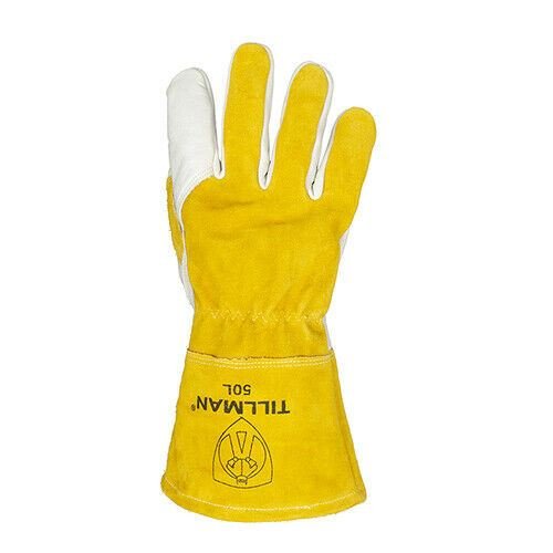 Tillman 50L Premium Top Grain and Split Cowhide Mig Welding Gloves Large - Atlas Welding Supply