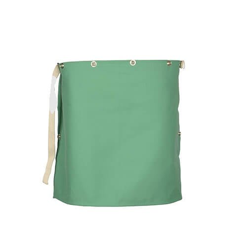 Tillman 6114 14" 9 oz. Green Flame Resistant Cotton Bib - Atlas Welding Supply