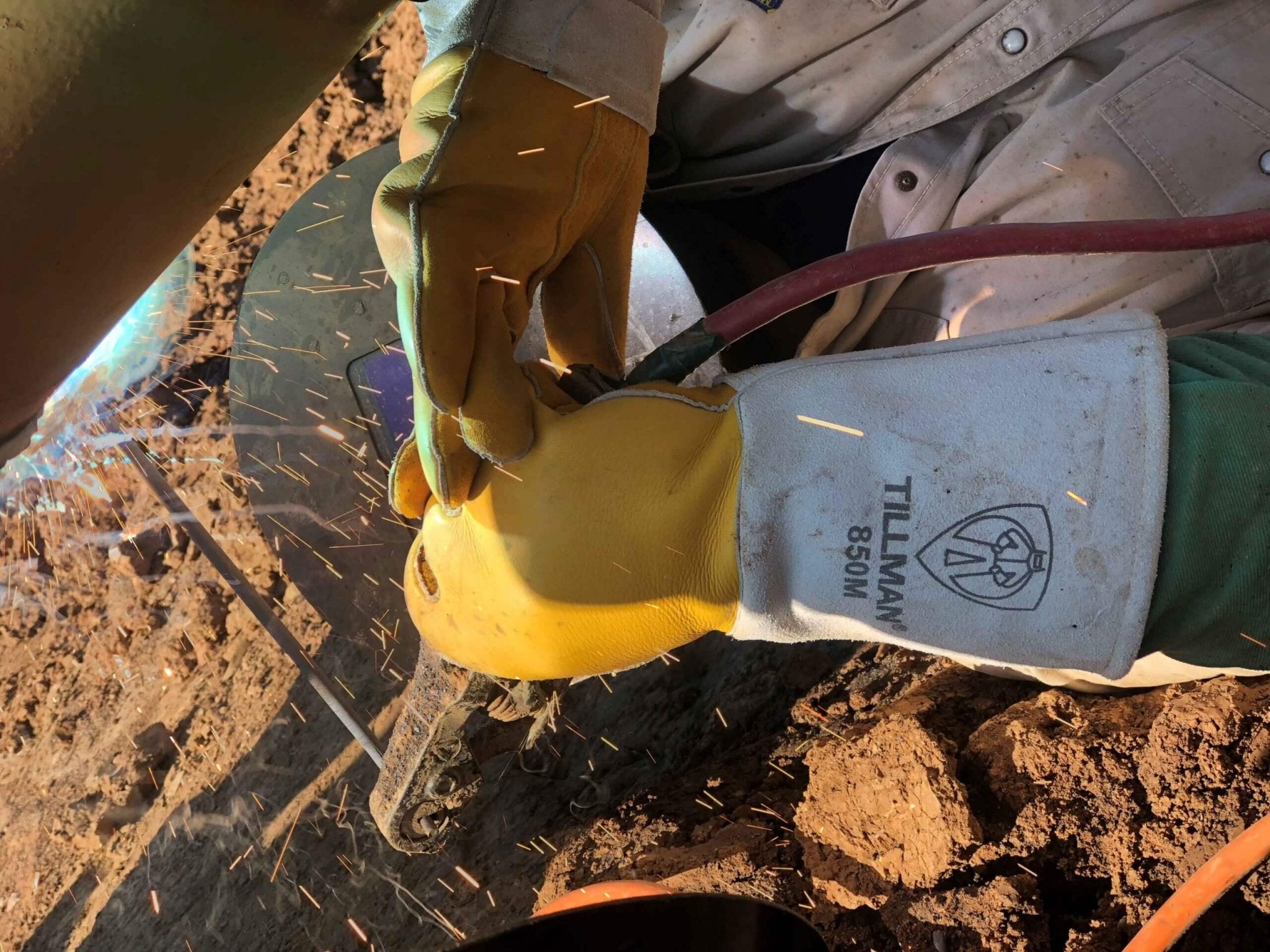 Tillman 850 XL Premium Top Grain Golden Elkskin Welding Gloves - Atlas Welding Supply