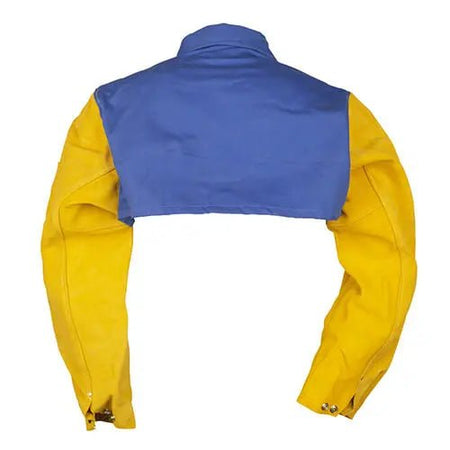 Tillman 9221XL 9 oz. Blue Cotton/Leather Cape Sleeve X - Large - Atlas Welding Supply