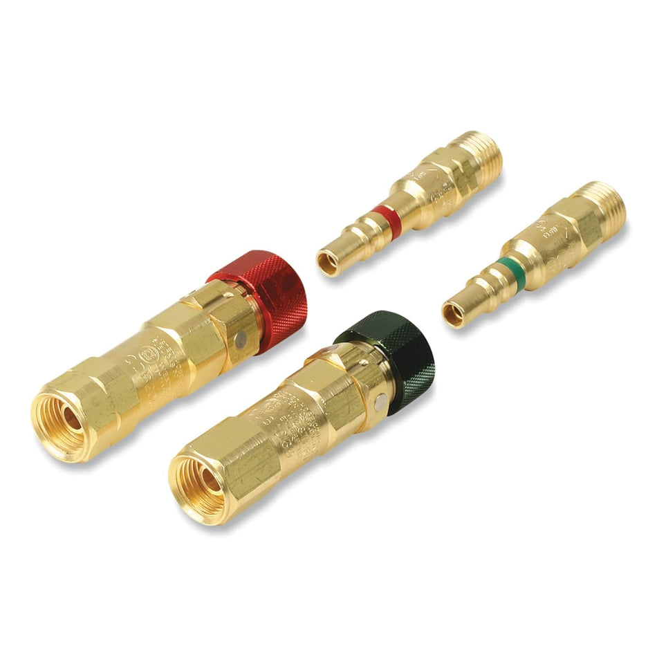 Western Enterprises QDB40 Torch to Hose Set Fittings (Oxygen/Fuel) - Atlas Welding Supply