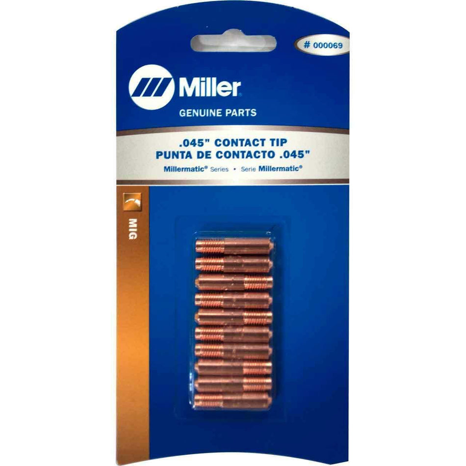 Miller 000069 Tip Contact Scr .045 10 pack