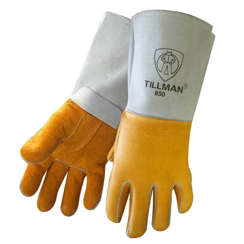 Tillman 850 XL Premium Top Grain Golden Elkskin Welding Gloves