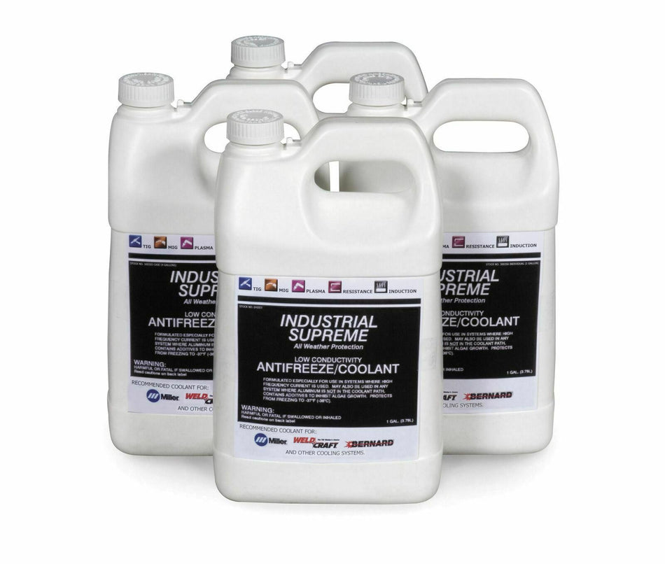 Miller 043810 Low Conductivity Antifreeze Coolant for TIG  (Case of 4)