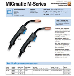 Miller Genuine M-150 MIG Gun 10' .030-.035" 249039