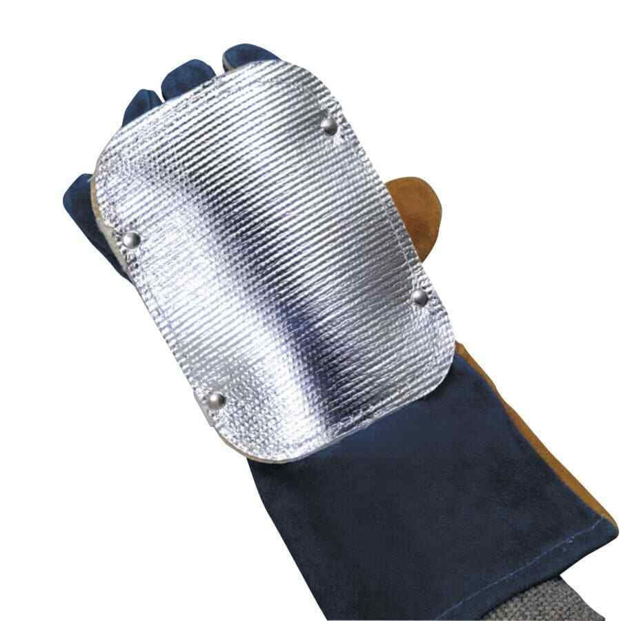 Back Hand Pad Double Layer 7 in Elastic/High-Temp Strap Closure made from Kevlar