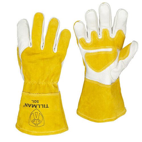 Tillman 50L Premium Top Grain and Split Cowhide Welding Gloves MIG Large