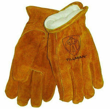 Load image into Gallery viewer, Tillman 1404L Welding Gloves Split Cowhide &amp; Fleece Lined Winter Glove Large
