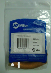 Miller 005432 Nozzle Curve with Collar 2 pack