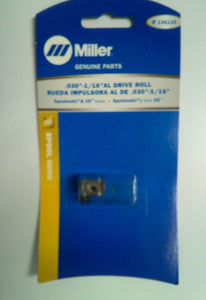 Miller Drive Roll .030-1/16" AL for Spoolmatic & XR Series 136135 Dual-Groove