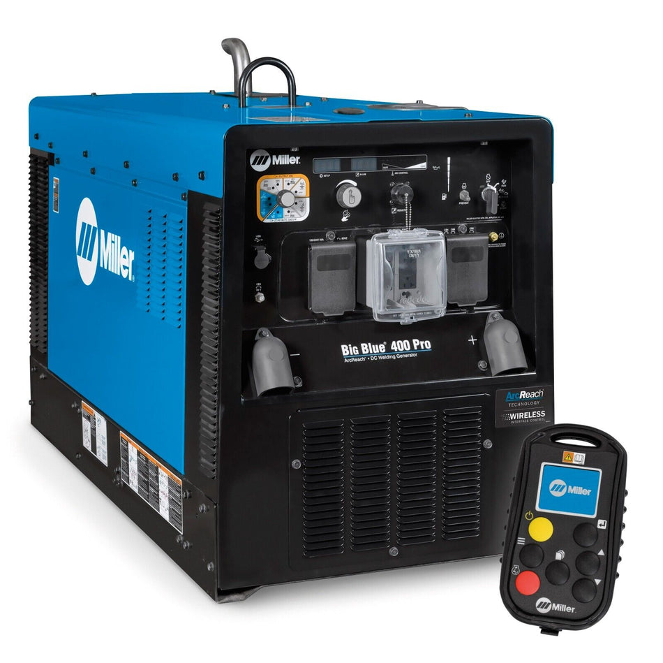 Miller Big Blue 400 Pro Engine Driven Welder Generator (Kubota) & WIC 907732013