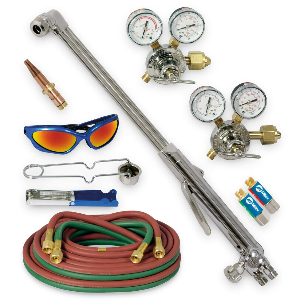 Miller Smith Heavy Duty Straight Torch Acetylene Outfit CGA 300 HBAS-30300